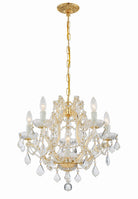 Crystorama - 4405-GD-CL-MWP - Mini lampe à six lumières Suspendu - Marie-Thérèse - Or