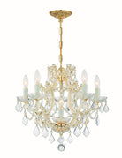 Crystorama - 4405-GD-CL-MWP - Mini lampe à six lumières Suspendu - Marie-Thérèse - Or