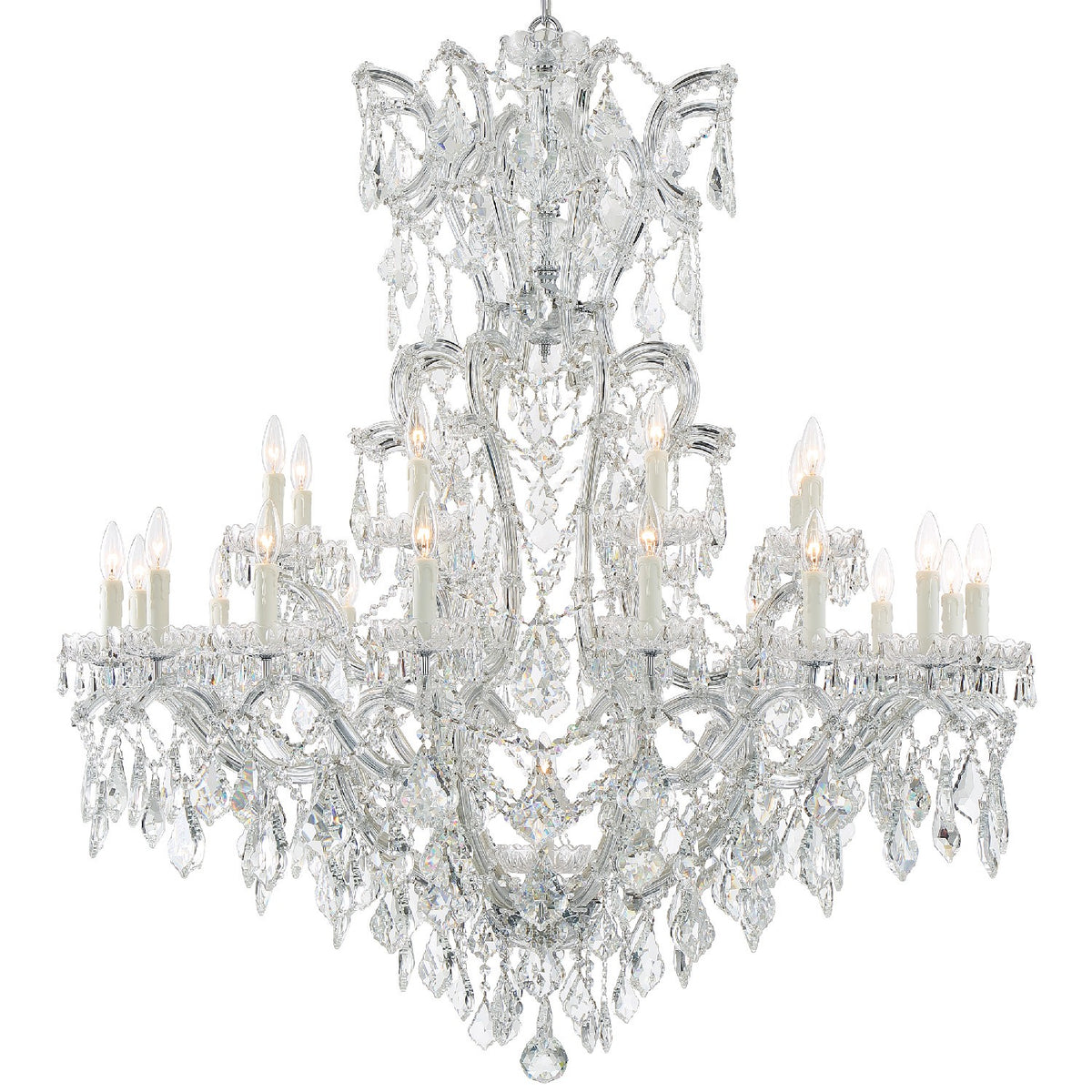 Crystorama - 4424-CH-CL-S - 25 Lumière Suspendu - Maria Theresa - Chrome poli