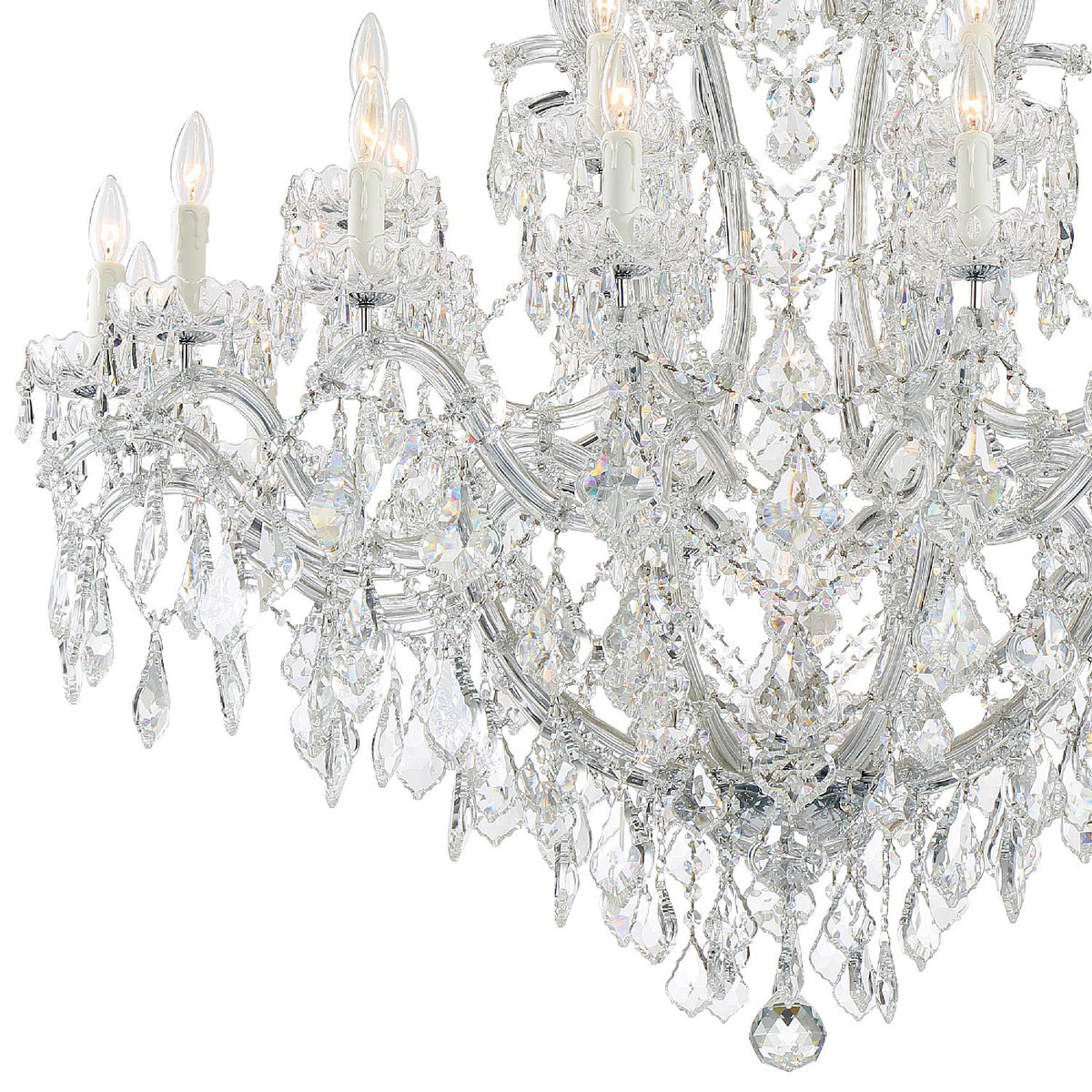 Crystorama - 4424-CH-CL-S - 25 Lumière Suspendu - Maria Theresa - Chrome poli