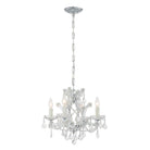Crystorama - 4474-CH-CL-SAQ - Mini lampe à quatre lumières Suspendu - Maria Theresa - Chrome poli