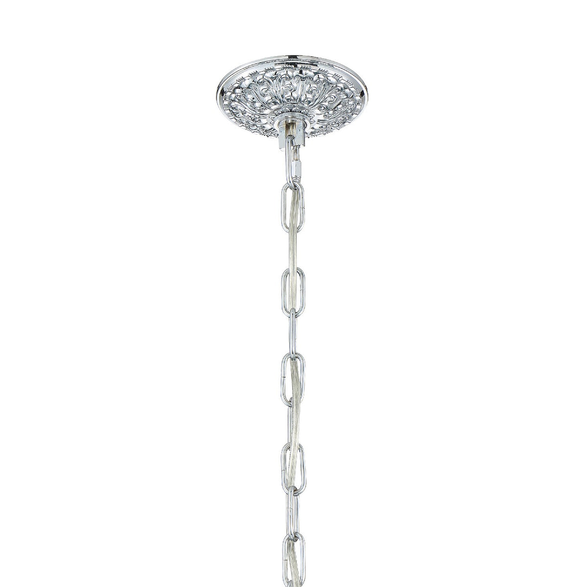 Crystorama - 4474-CH-CL-SAQ - Mini lampe à quatre lumières Suspendu - Maria Theresa - Chrome poli