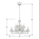 Crystorama - 4479-CH-CL-SAQ - 12 Lumières Suspendu - Maria Theresa - Chrome poli