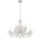 Crystorama - 4479-CH-CL-SAQ - 12 Lumières Suspendu - Maria Theresa - Chrome poli