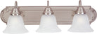 Meuble-lavabo Maxim Lighting 8013MRSN Essentials en nickel satiné