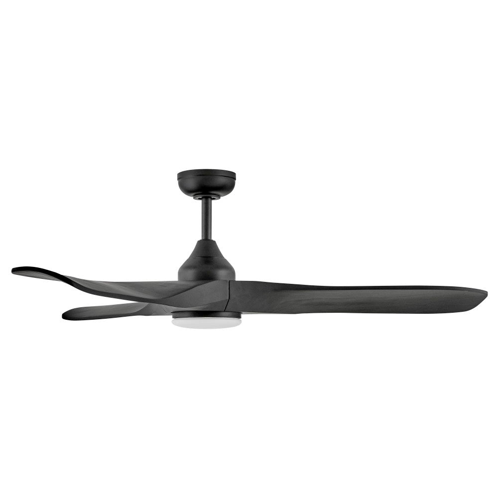 Luminaire intelligent à DEL Hinkley Lighting 903856FBB-LDD Swell Ventilateur  en noir mat