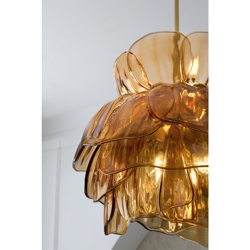 Fredrick Ramond FR46895UB-AM Fleur Fantine Suspension en laiton non verni
