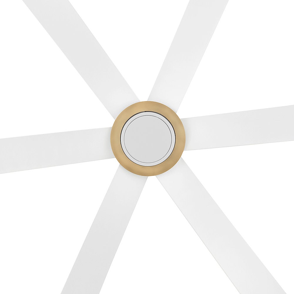 Éclairage intelligent LED Hinkley Lighting 906964FMW-LDD Andros Ventilateur  en blanc mat