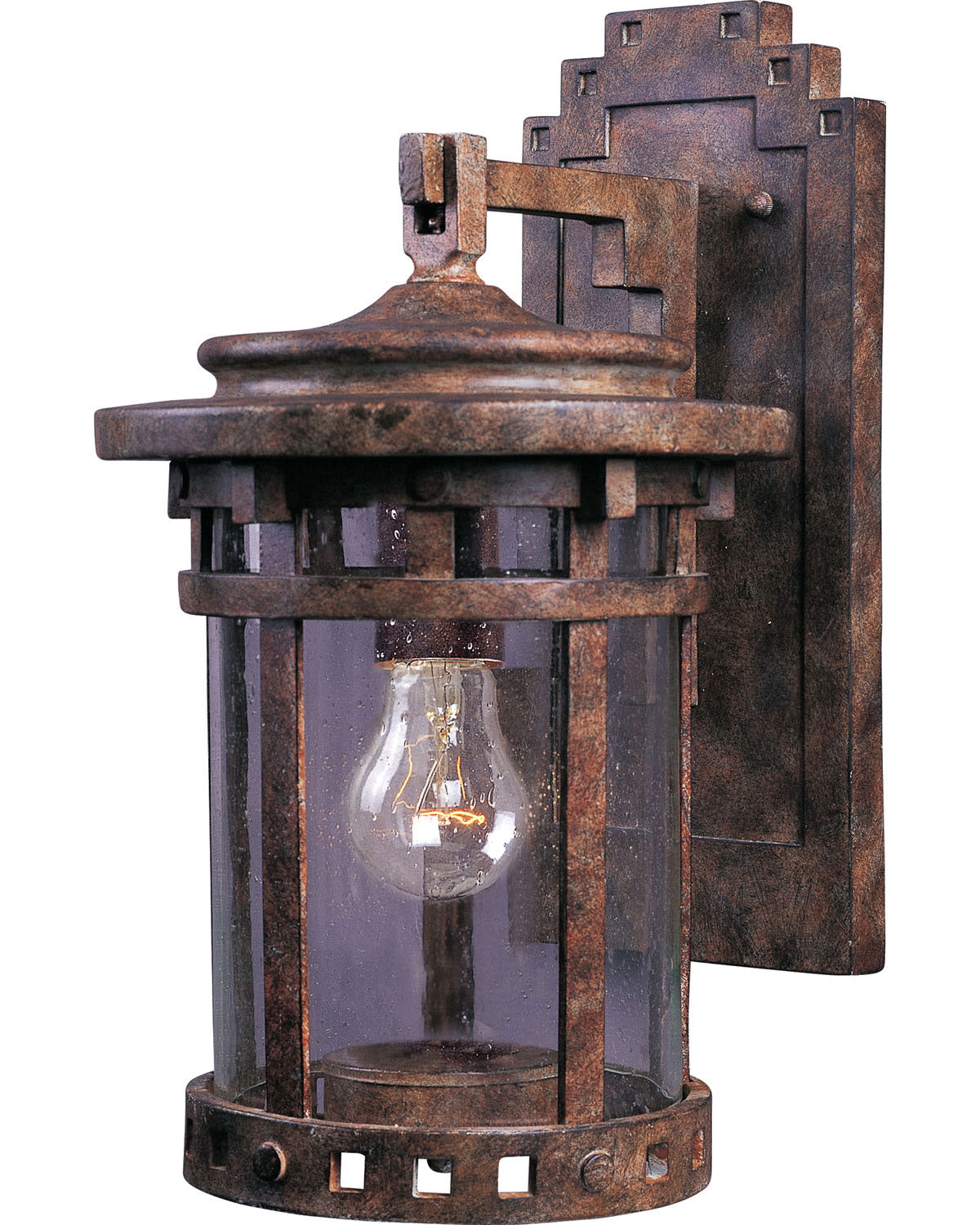 Applique murale d'extérieur Maxim Lighting 40033CDSE Santa Barbara VX couleur Sienne