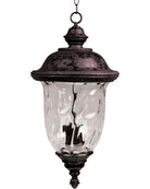 Lanterne suspendue d'extérieur Maxim Lighting 40427WGOB Carriage House VX en bronze oriental