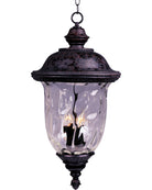 Lanterne suspendue d'extérieur Maxim Lighting 40428WGOB Carriage House VX en bronze oriental
