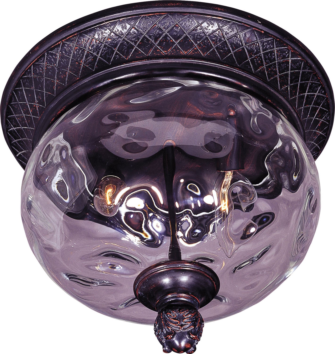 Plafonnier extérieur Maxim Lighting Carriage House VX 40429WGOB en bronze oriental