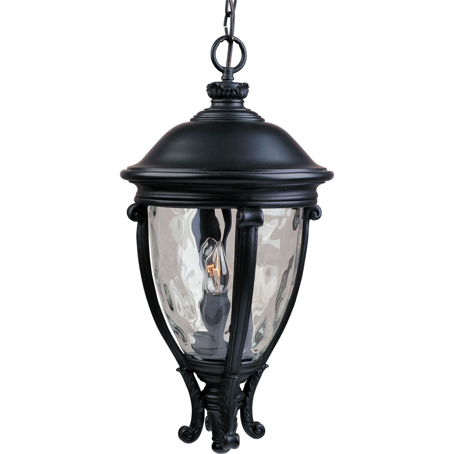 Maxim - 41429WGBK - Three Light Outdoor Hanging Lantern - Camden VX - Black