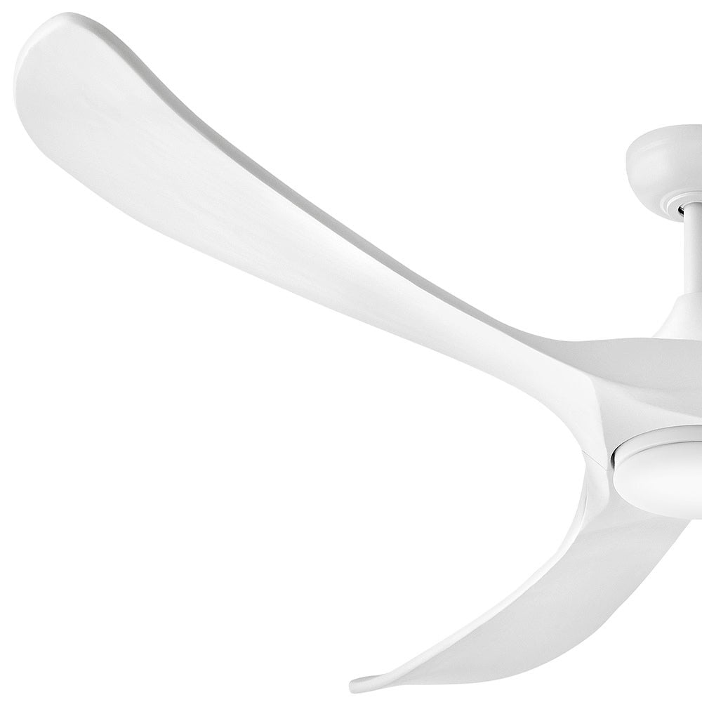 Luminaire intelligent à DEL Hinkley Lighting 903872FWW-LDD Swell Ventilateur  en blanc mat