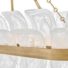 Fredrick Ramond FR46915BNG Fleur Linear Chandelier in Burnished Gold