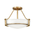 Hinkley Lighting 3220HB Hathaway Semi-Flush Mount in Heritage Brass