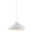 Sonneman 2752.03-G Koma One Light Suspension en blanc satiné