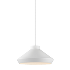 Sonneman 2752.03-G Koma One Light Suspension en blanc satiné