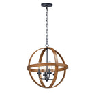 Éclairage extérieur Maxim 27584CDAPBK Compass Suspension Couleur : Noyer antique / Noir