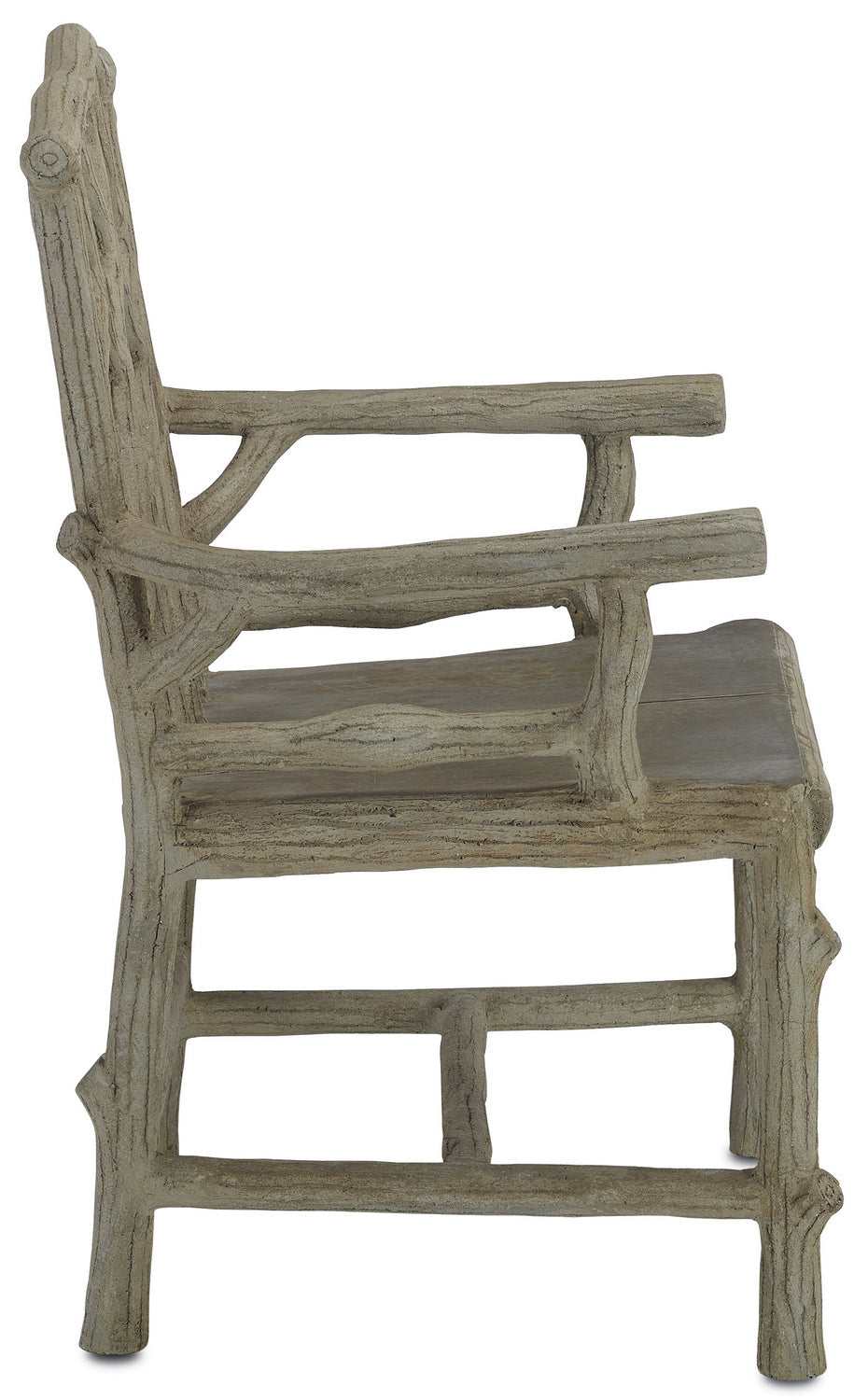 Fauteuil Woodland 2706 de Currey and Company, coloris Portland/Faux Bois