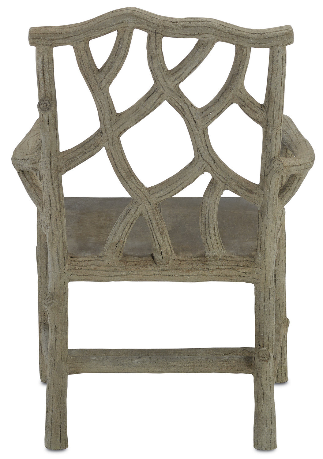 Fauteuil Woodland 2706 de Currey and Company, coloris Portland/Faux Bois
