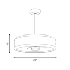 Savoy House 28-FD-485-109 Archer LED Fan D'Lier in Polished Nickel