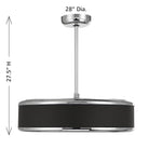Savoy House 28-FD-485-109 Archer LED Fan D'Lier in Polished Nickel