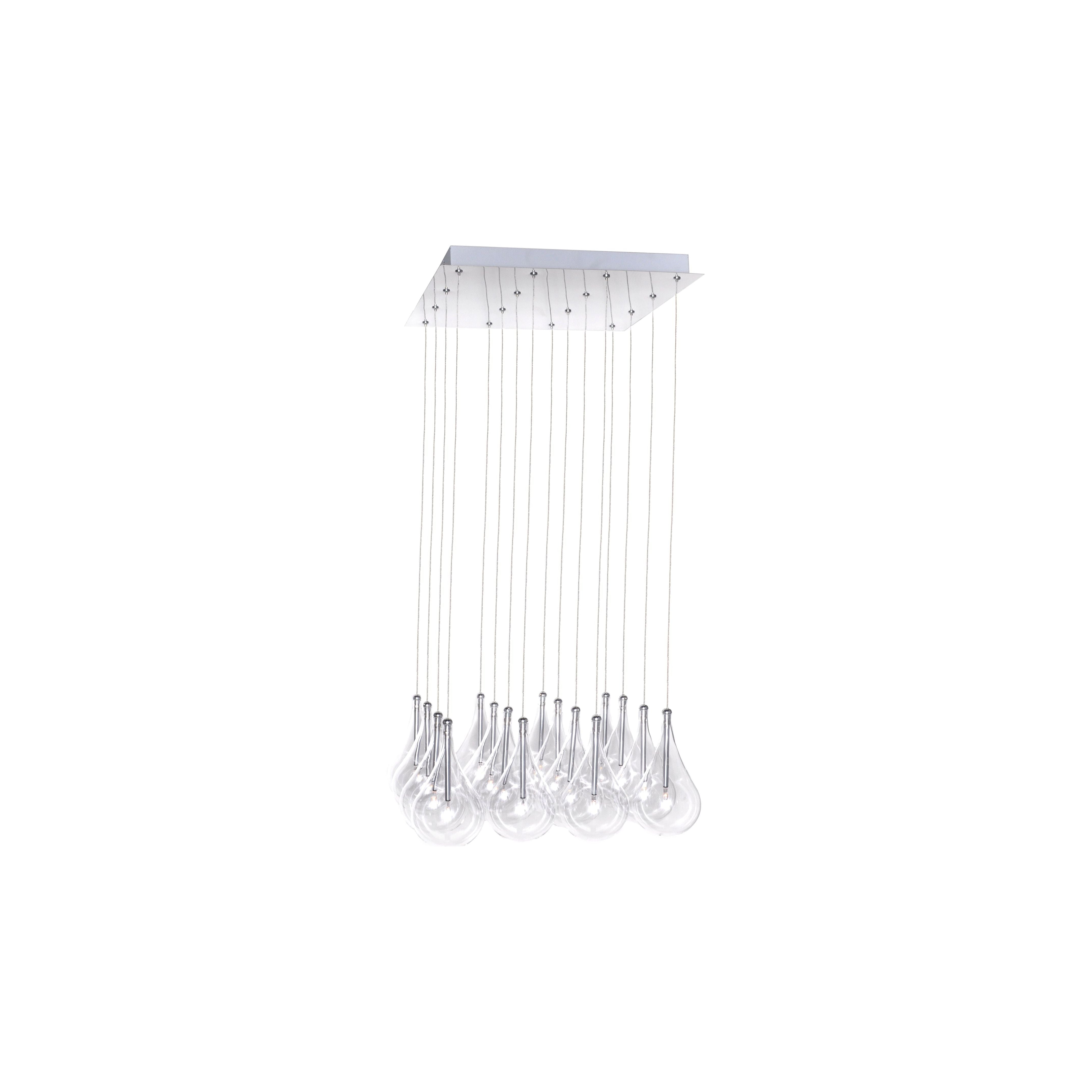 ET2 - E20117-18 - 16 Light Pendant - Larmes - Polished Chrome
