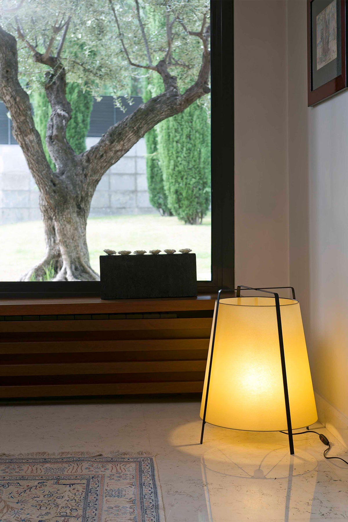 Faro Barcelona 28371-US Akane Table Lamp in Beige