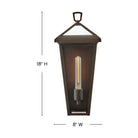 Lanterne murale Hinkley Lighting 25650OZ Alford Place en bronze huilé