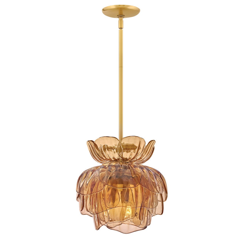 Fredrick Ramond FR46897UB-AM Fleur Fantine Suspension en laiton non verni