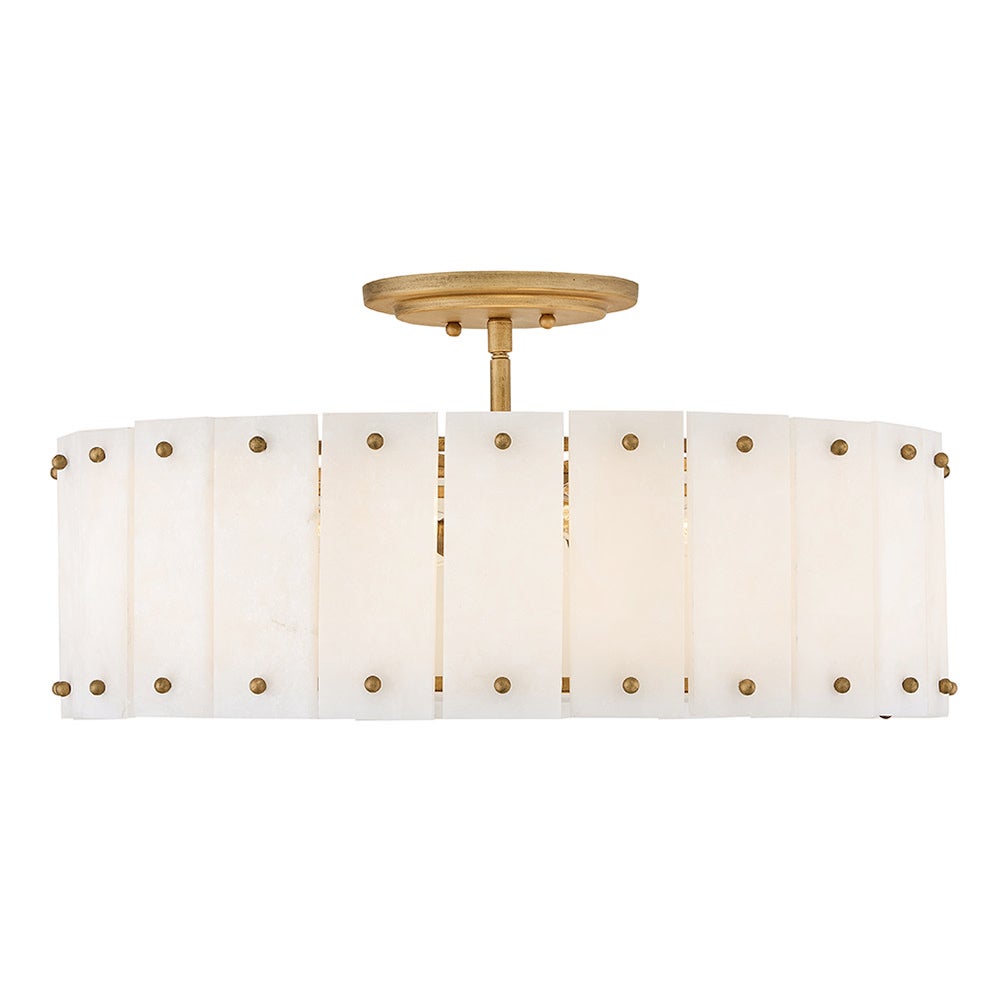 Fredrick Ramond FR47753BNG Simone Semi-Flush Mount in Burnished Gold