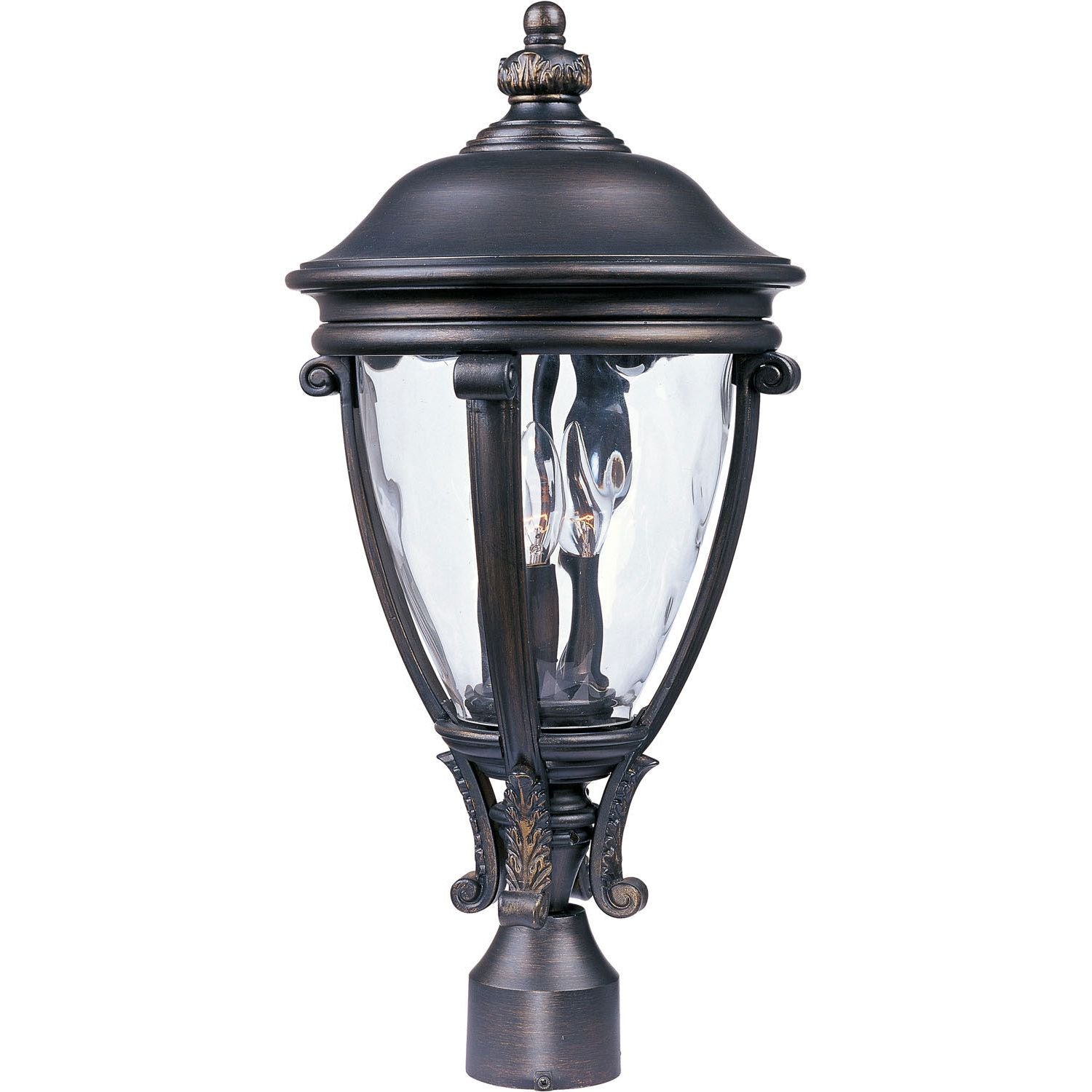 Maxim - 41421WGGO - Three Light Outdoor Pole/Post Lantern - Camden VX - Golden Bronze