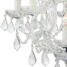 Crystorama - 4405-CH-CL-MWP - Mini lampe à six lumières Suspendu - Maria Theresa - Chrome poli