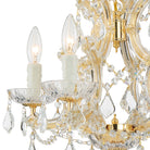 Crystorama - 4474-GD-CL-MWP - Mini lampe à quatre lumières Suspendu - Marie-Thérèse - Or
