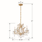 Crystorama - 4474-GD-CL-MWP - Mini lampe à quatre lumières Suspendu - Marie-Thérèse - Or