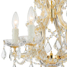 Crystorama - 4474-GD-CL-SAQ - Mini lampe à quatre lumières Suspendu - Marie-Thérèse - Or