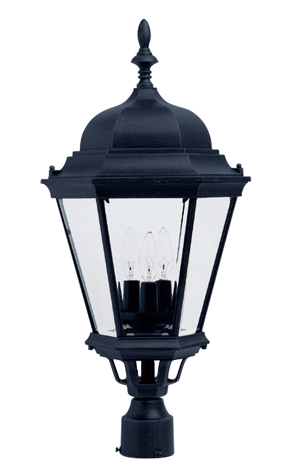 Lanterne sur poteau/poteau d'extérieur Maxim Lighting 1007BK Westlake, couleur noire