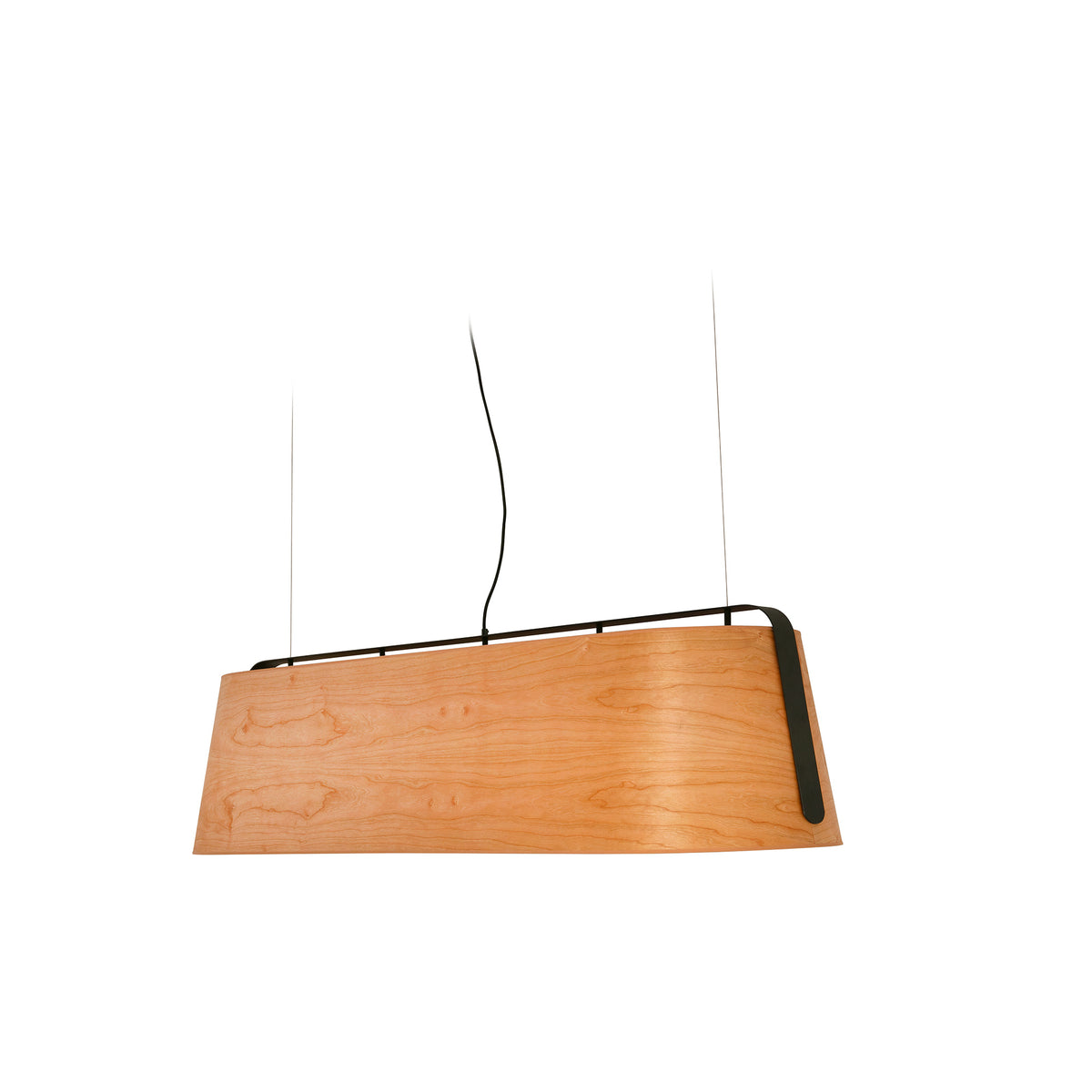 Faro Barcelona 29849-US Stood 5-Light Linear Suspension in Black/Wood
