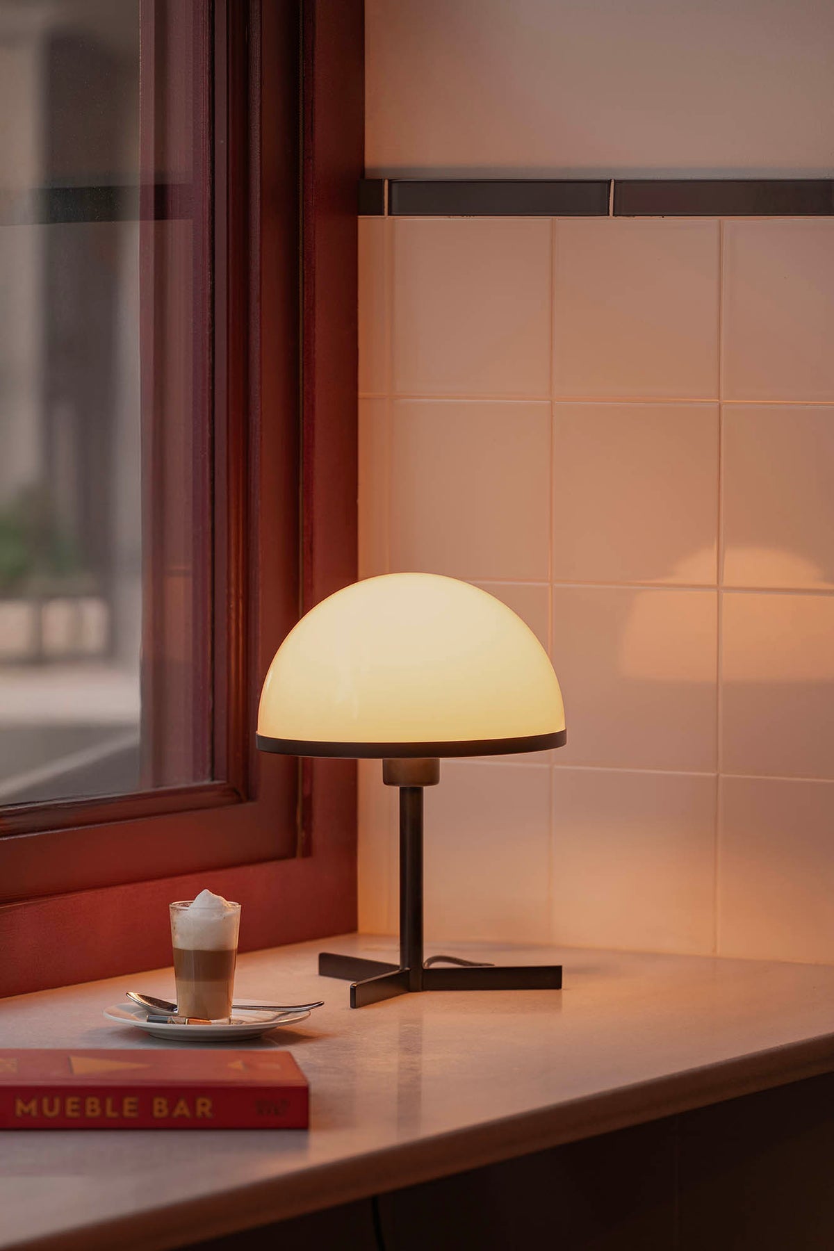 Faro Barcelona 29913-US Dome Table Lamp in Black