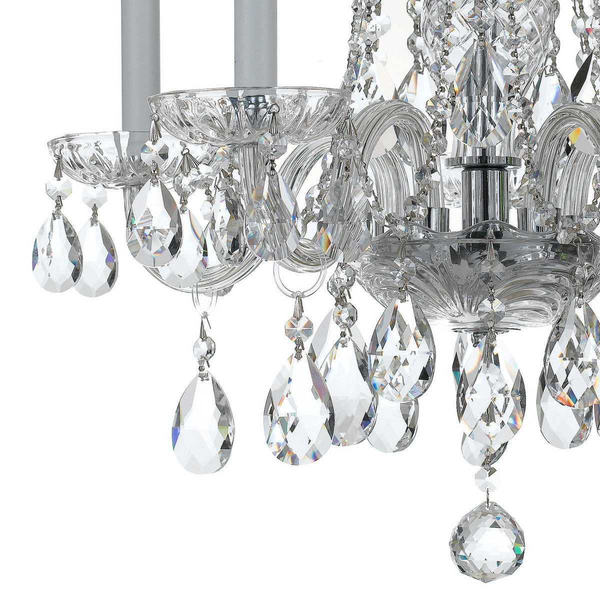 Crystorama - 1061-CH-CL-MWP - Five Light Mini Chandelier - Traditional Crystal - Polished Chrome