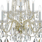 Crystorama - 1110-PB-CL-MWP - Dix Lumières Suspendu - Cristal traditionnel - Laiton poli