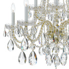 Crystorama - 1110-PB-CL-S - Dix lumières Suspendu - Cristal traditionnel - Laiton poli