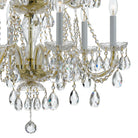 Crystorama - 1137-PB-CL-S - 12 Lumières Suspendu - Cristal traditionnel - Laiton poli