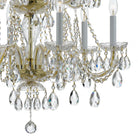 Crystorama - 1137-PB-CL-S - 12 Lumières Suspendu - Cristal traditionnel - Laiton poli