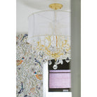 Crystorama - 4415-GD-SMW-CLM - Six Light Chandelier - Brentwood - Gold