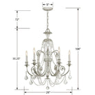 Crystorama - 5116-OS-CL-MWP - Six lumières Suspendu - Regis - Olde Silver
