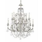 Crystorama - 5119-OS-CL-MWP - 12 Lumières Suspendu - Regis - Olde Silver