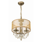 Crystorama - 5623-AB - Three Light Mini Chandelier - Hampton - Antique Brass