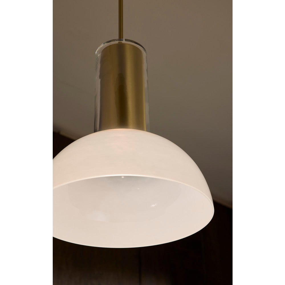 Fredrick Ramond FR41577LCB-LL Ombra LED Pendant in Lacquered Brass
